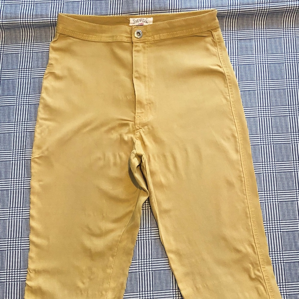 SWANK Mustard Chinos — Slim Fitted Casual Women’s Pants
